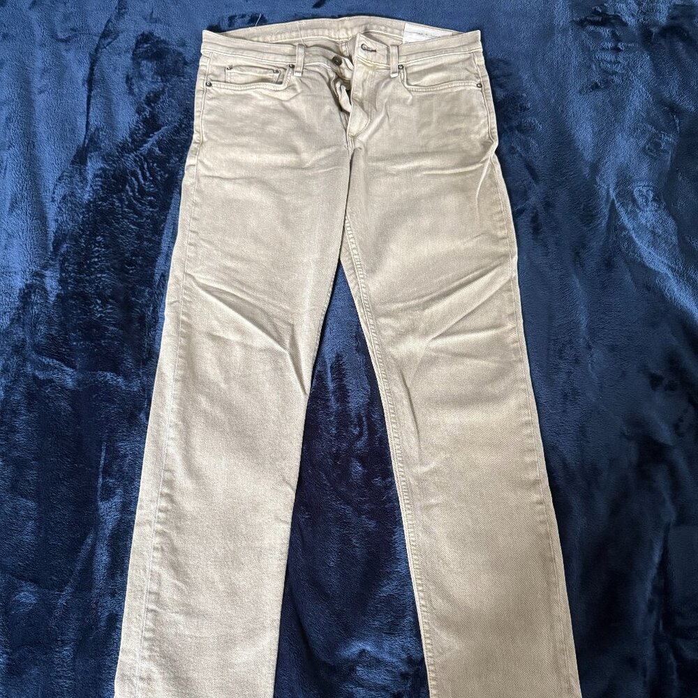 Rag & Bone Beige Slim Fit Jeans